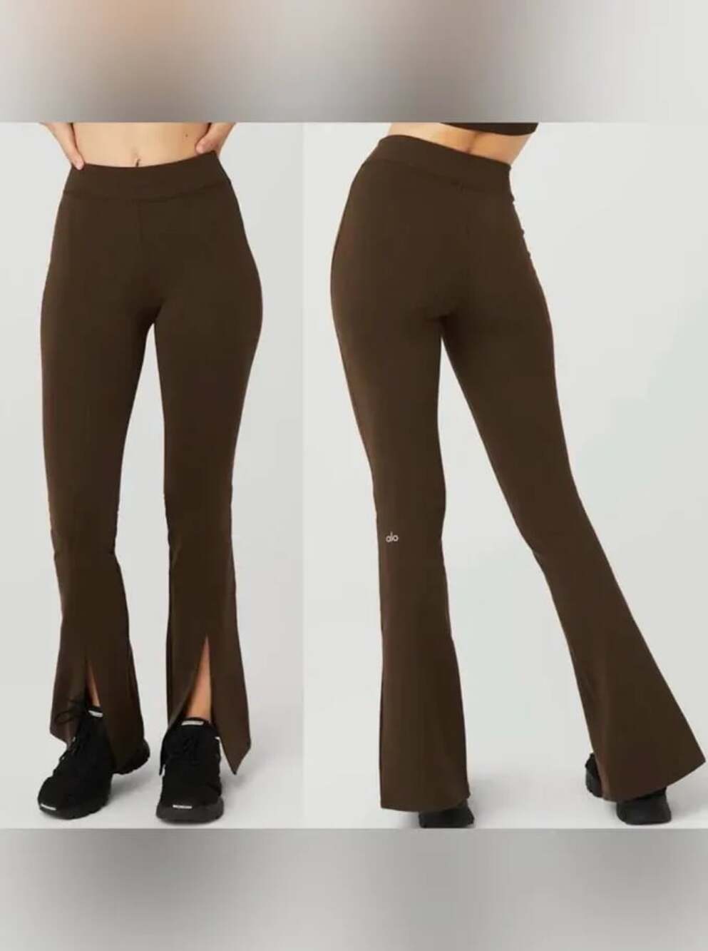 Alo Yoga High-Waist Airbrush Bootcut Leggings Brown Size XS